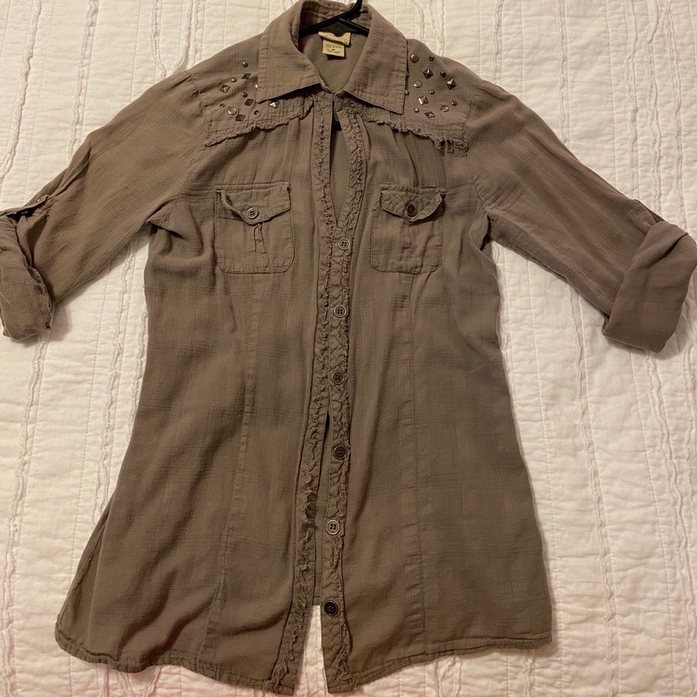 Daytrip gray blouse